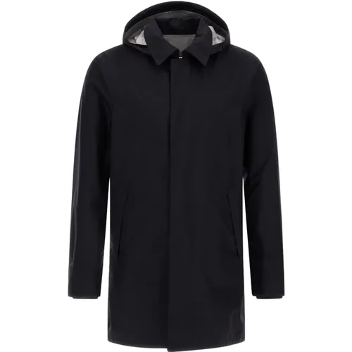 Single-Breasted Coats, male, , Size: 2XL Waterproof Gore-Tex Jacket - Herno - Modalova