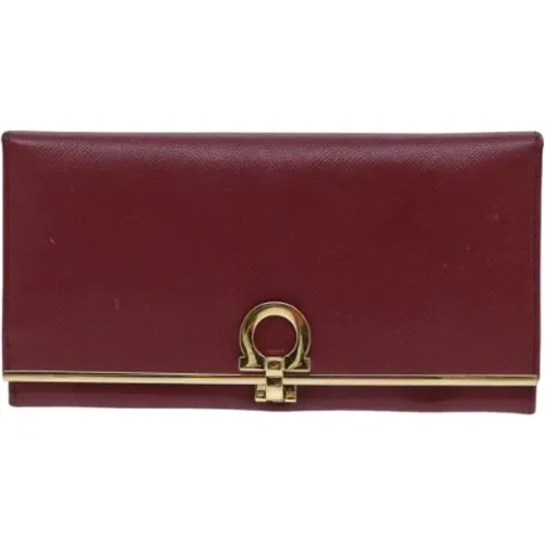 Pre-owned Leather wallets , female, Sizes: ONE SIZE - Salvatore Ferragamo Pre-owned - Modalova