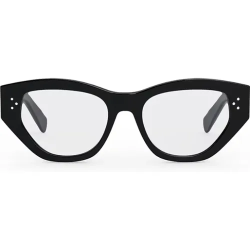 Glasses, male, , Size: ONE SIZE Square Cat Eye Glasses with Progressive Lenses - Celine - Modalova