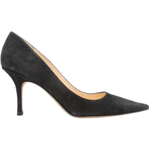 Pre-owned Pumps, female, , Size: 8 US Pre-owned Suede heels - Jimmy Choo Pre-owned - Modalova