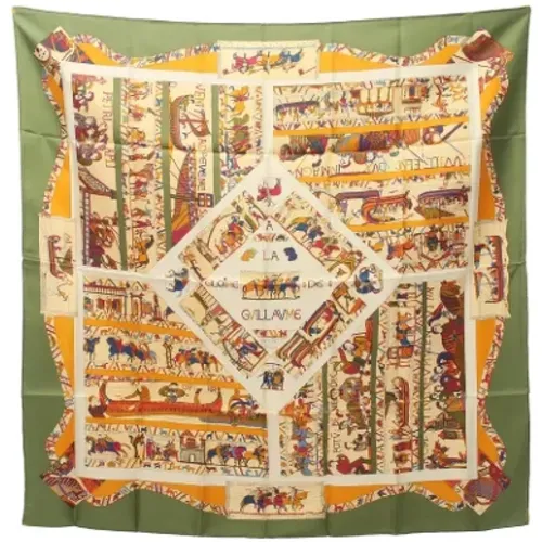 Pre-owned Scarves, female, , Size: ONE SIZE Pre-owned Silk scarves - Hermès Vintage - Modalova