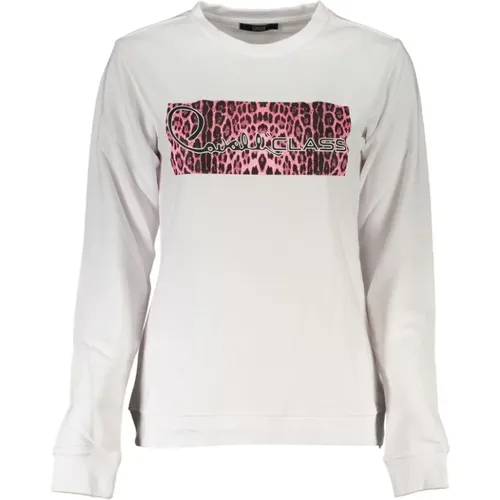 Brushed Sweatshirt with Logo Print , female, Sizes: XL, L, S, 2XL, XS, M - Cavalli Class - Modalova