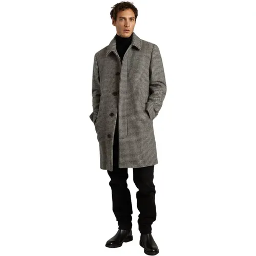 Single-Breasted Coats, male, , Size: XL Straight Mac in wool made in France - L'Exception Paris - Modalova