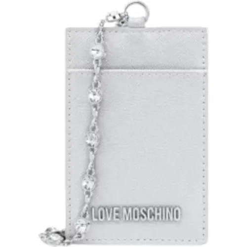 Wallets & Cardholders, female, , Size: ONE SIZE Cardholder with Coin Pocket - Love Moschino - Modalova