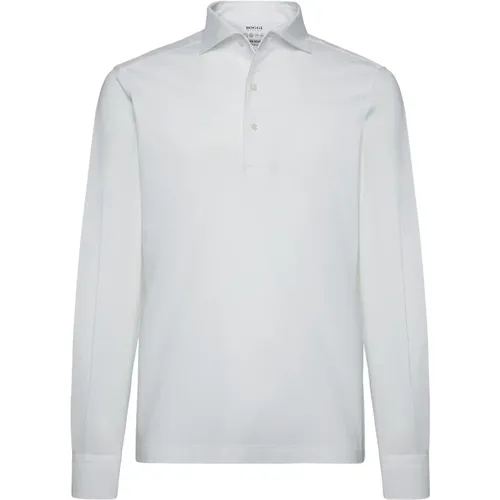 Long Sleeve Tops,Casual Shirts,Polo Shirts,Regular Fit Polo aus japanischem Jersey - Boggi Milano - Modalova