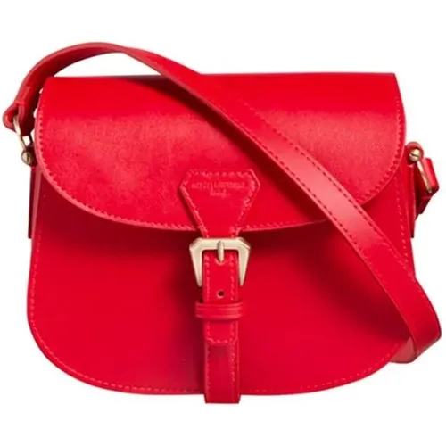 Rote Leder Baby Flâneur Tasche,Bags,Marineblaue Leder Baby Flâneur Tasche - Ines De La Fressange Paris - Modalova