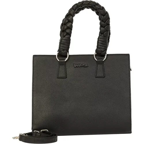Schwarze Handtasche Elegant Klassisch , Damen, Größe: ONE Size - Disclaimer - Modalova