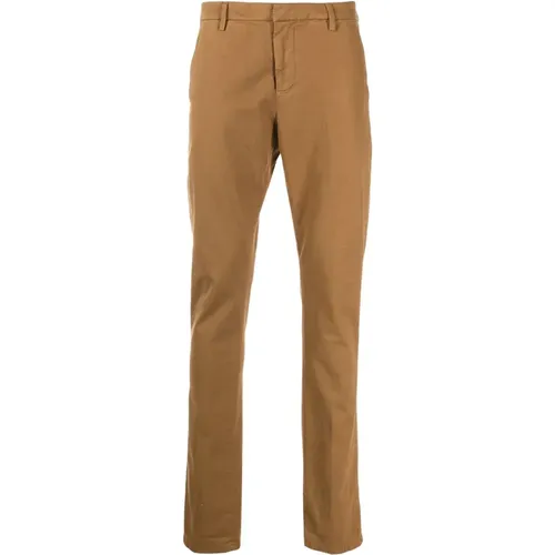 Casual Senfgelbe Chino Hose , Herren, Größe: W40 - Dondup - Modalova