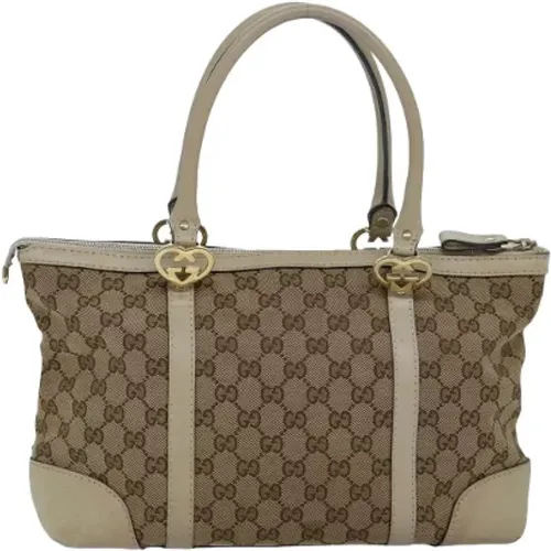 Pre-owned Tote Bags, female, , Size: ONE SIZE Pre-owned Canvas totes - Gucci Vintage - Modalova