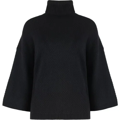 Turtlenecks, female, , Size: S Cashmere Blend Turtleneck Sweater - Fabiana Filippi - Modalova