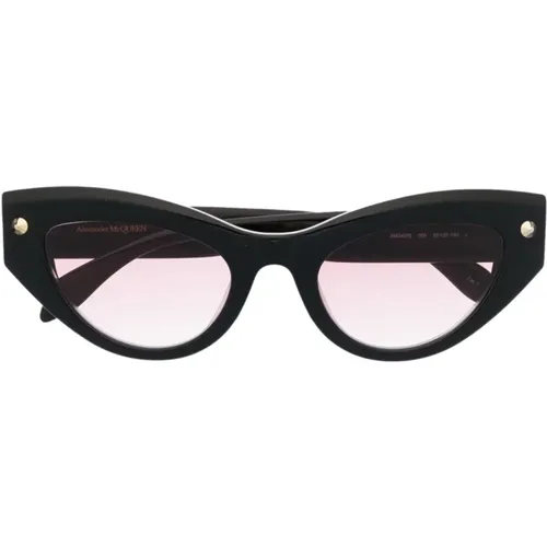 Luxuriöse Cat-Eye Sonnenbrille , Damen, Größe: ONE Size - alexander mcqueen - Modalova