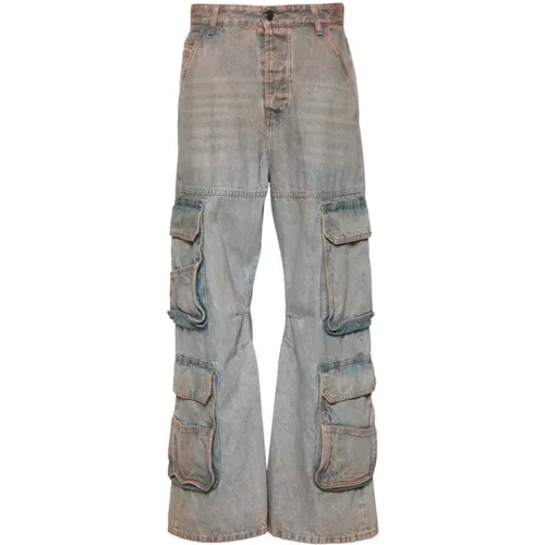 Light Denim Jeans with Logo Patch , female, Sizes: W30 - Diesel - Modalova