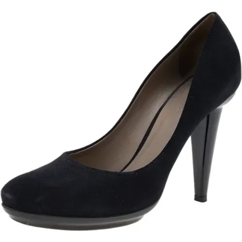 Pre-owned Leather heels , female, Sizes: 7 1/2 UK - Bottega Veneta Vintage - Modalova