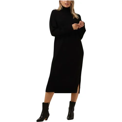 Schwarzes Midi-Kleid Rachelle R , Damen, Größe: XS - moss copenhagen - Modalova