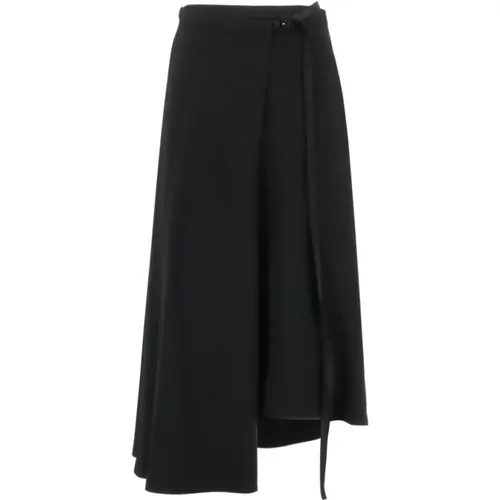 Elegant Asymmetrical Maxi Skirt , female, Sizes: S - Aspesi - Modalova