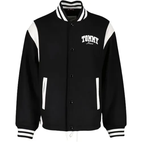 Cord Wool Mix Letterman Jacke , Herren, Größe: XL - Tommy Jeans - Modalova