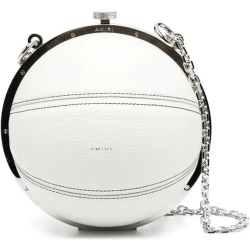 Cross Body Bags, male, , Size: ONE SIZE Leather Ball Bag - Amiri - Modalova