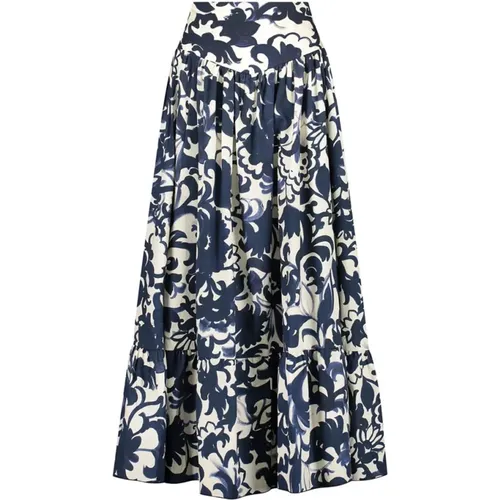 Elegant Maxi Skirt Noa , female, Sizes: L - Amaya Amsterdam - Modalova