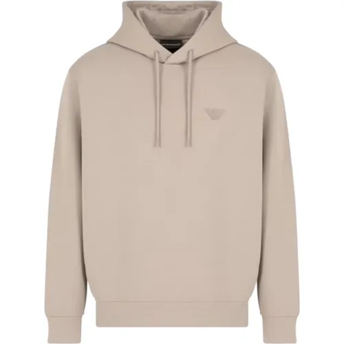 Herrenhoodie mit kleinem Logo , Herren, Größe: S - Armani - Modalova