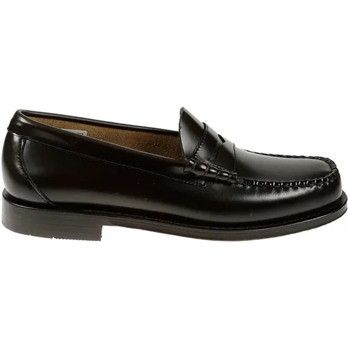 Loafers, male, , Size: 11 US Brown Leather Men's Loafers Shoes - G.h. Bass & Co. - Modalova