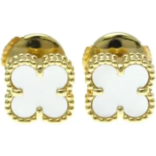 Pre-owned Jewellery, female, , Size: ONE SIZE Pre-owned Gold earrings - Van Cleef & Arpels Pre-owned - Modalova