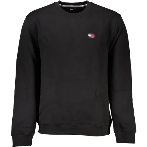 Schwarzer Sweatshirt mit Langen Ärmeln und Logo , Herren, Größe: 2XL - Tommy Hilfiger - Modalova