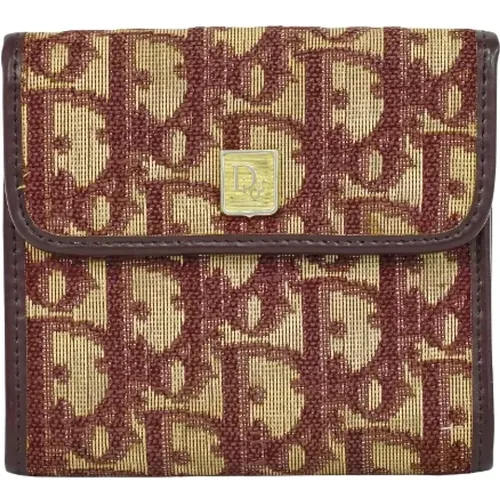 Pre-owned Wallets, female, , Size: ONE SIZE Pre-owned Canvas wallets - Dior Vintage - Modalova