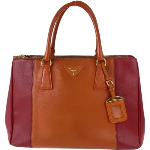 Pre-owned Tote Bags, female, , Size: ONE SIZE Pre-owned Leather totes - Prada Vintage - Modalova