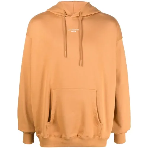 Peach Pocket Hoodie , male, Sizes: M, L, XS, S - Drole de Monsieur - Modalova