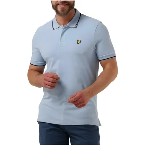 Herren Polo & T-shirts Tipped Polo Shirt , Herren, Größe: L - Lyle & Scott - Modalova