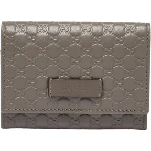 Pre-owned Wallets, female, , Size: ONE SIZE Pre-owned Leather wallets - Gucci Vintage - Modalova