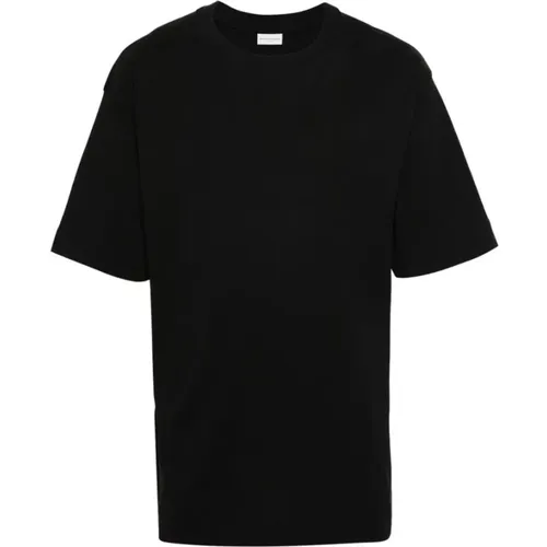 Schwarzes Baumwoll-Stretch T-Shirt , Herren, Größe: S - Dries Van Noten - Modalova