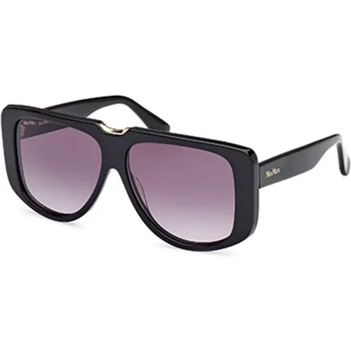 Stylish Sunglasses in and Grey , female, Sizes: 57 MM - Max Mara - Modalova