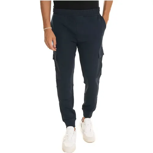 Sweatpants, male, , Size: L Cargo Overalls Trousers with Drawstring Waist - Boss - Modalova