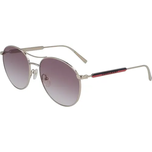 Stilvolle Metallsonnenbrille für Frauen , Damen, Größe: 56 MM - Longchamp - Modalova