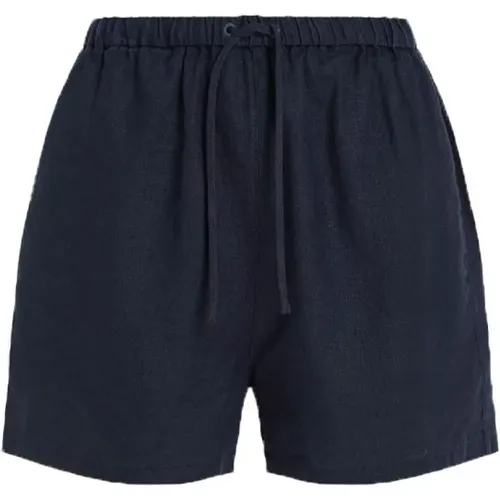 Lässige Leinen Shorts , Damen, Größe: L - Tommy Hilfiger - Modalova