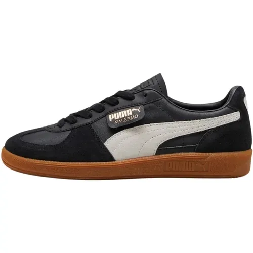 Sneakers, male, , Size: 7 US Black Leather Feather Sneakers - Puma - Modalova