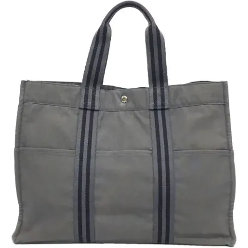 Pre-owned Tote Bags, female, , Size: ONE SIZE Pre-owned Canvas handbags - Hermès Vintage - Modalova