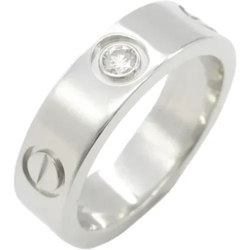 Pre-owned Jewellery, female, , Size: ONE SIZE Pre-owned Platinum rings - Cartier Vintage - Modalova