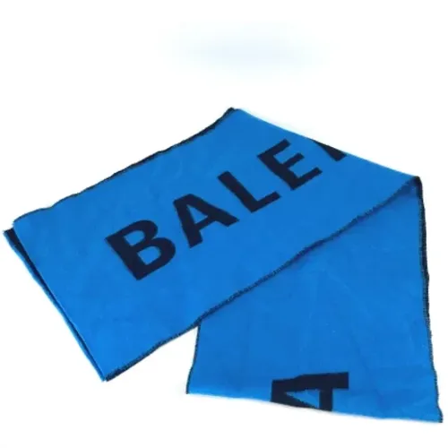 Pre-owned Scarves, male, , Size: ONE SIZE Pre-owned Wool scarves - Balenciaga Vintage - Modalova