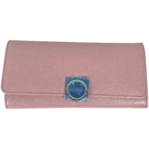 Pre-owned Leather wallets , female, Sizes: ONE SIZE - Bvlgari Vintage - Modalova