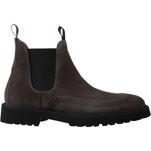 Chelsea Boots aus grauem Napa-Leder , Herren, Größe: 40 EU - CALCE - Modalova