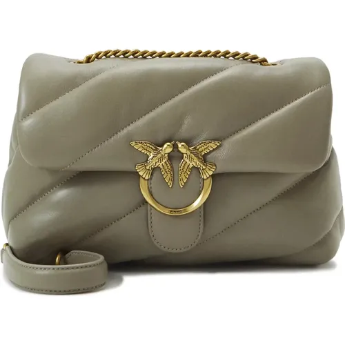 Love Birds Diamond Cut Bag , female, Sizes: ONE SIZE - pinko - Modalova