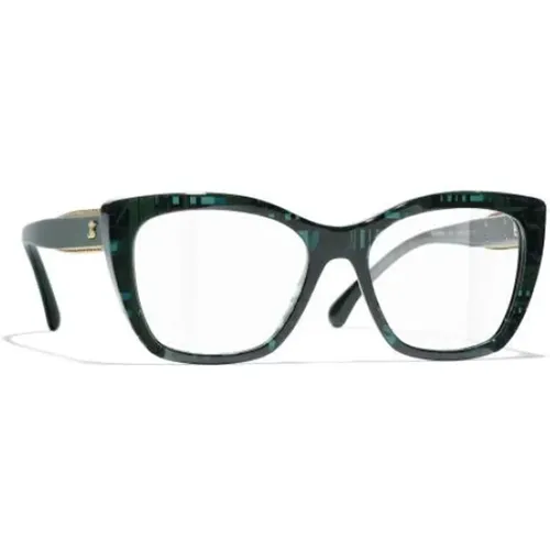 Grüne Optische Brille mit Zubehör,Schwarze Optische Brille Stilvoll und vielseitig,Braun/Havanna Optische Brille,Rote Optische Brille für den tägl - Chanel - Modalova