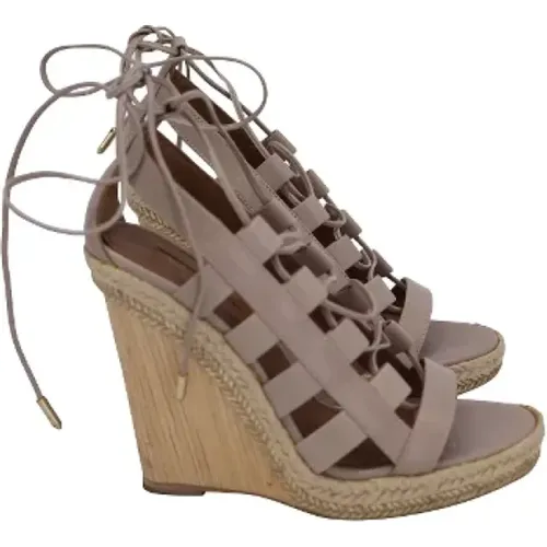 Pre-owned Leather heels , female, Sizes: 3 UK - Aquazzura Pre-owned - Modalova
