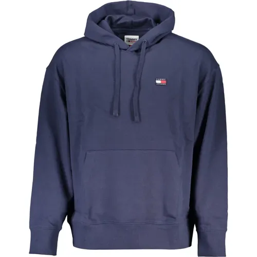 Blaue Kapuzenpullover mit Zentraltasche - Tommy Hilfiger - Modalova