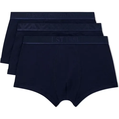 Bottoms, male, , Size: S Three-pack Boxer Shorts - Emporio Armani - Modalova