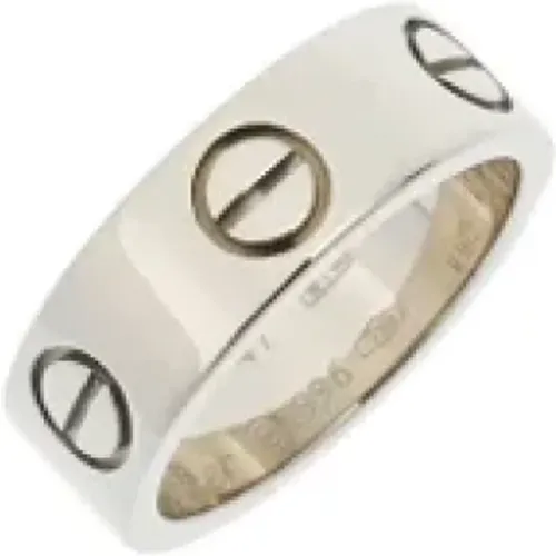 Pre-owned Jewellery, female, , Size: ONE SIZE Pre-owned White Gold rings - Cartier Vintage - Modalova