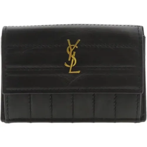 Pre-owned Wallets, female, , Size: ONE SIZE Pre-owned Leather wallets - Yves Saint Laurent Vintage - Modalova