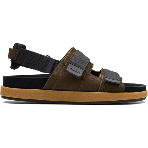 Flat Sandals, male, , Size: 11 US Flat Sandals - Clarks - Modalova